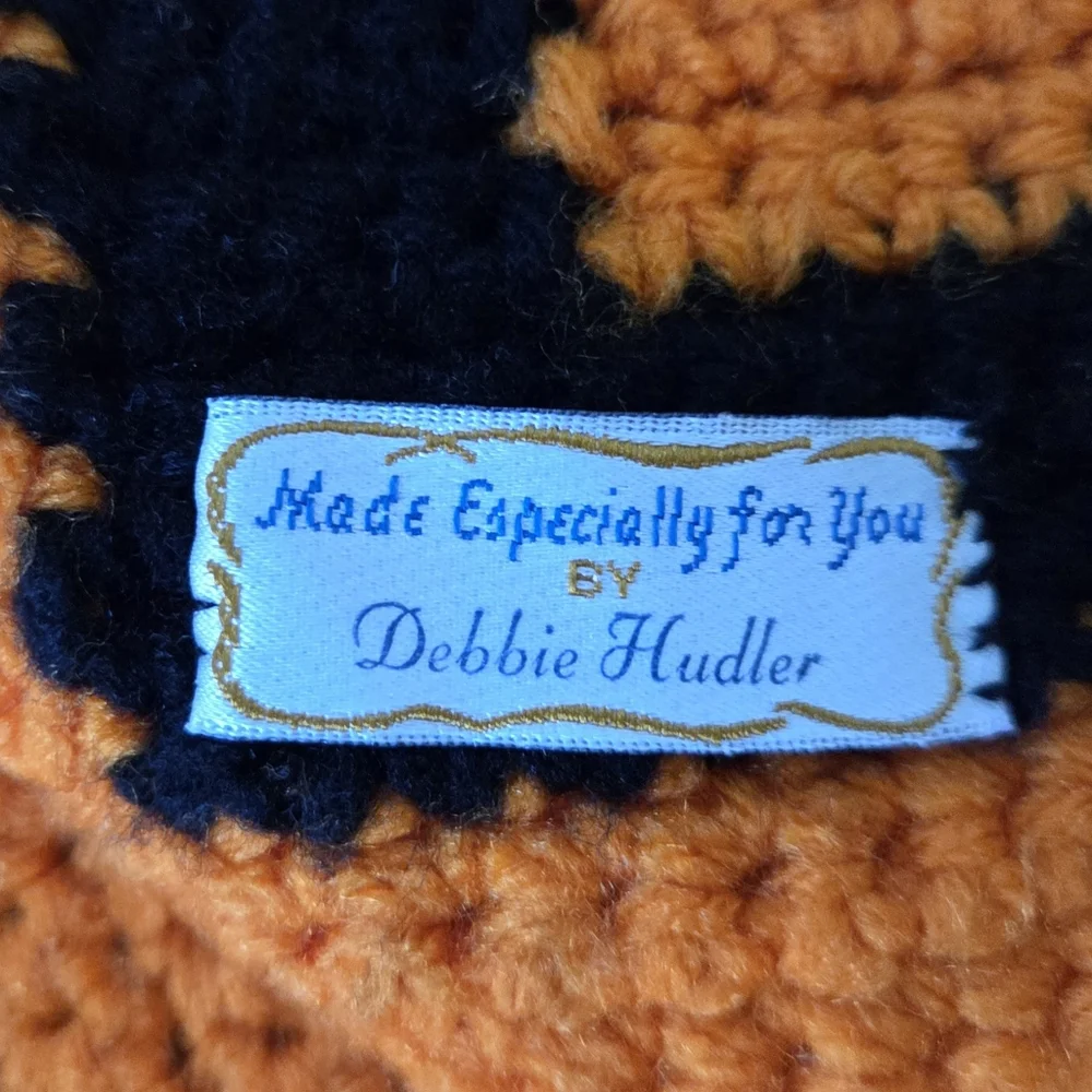 Hand Knitted Haloween Witches Throw!